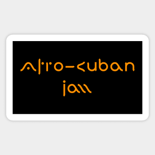 Afro-Cuban jazz Sticker